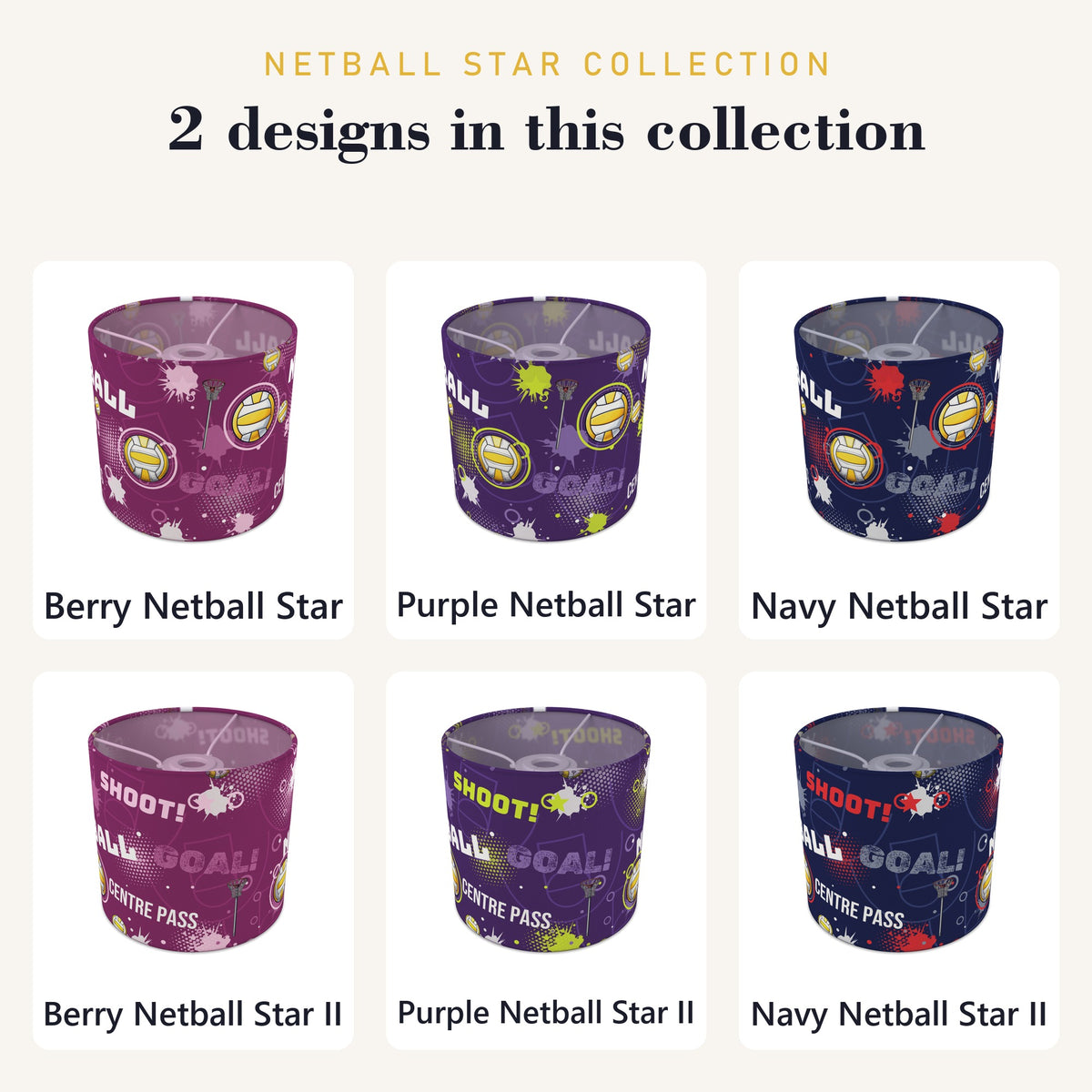 Purple Netball Star II lampshade - 20cm x 18.5cm Ceiling - photo 8