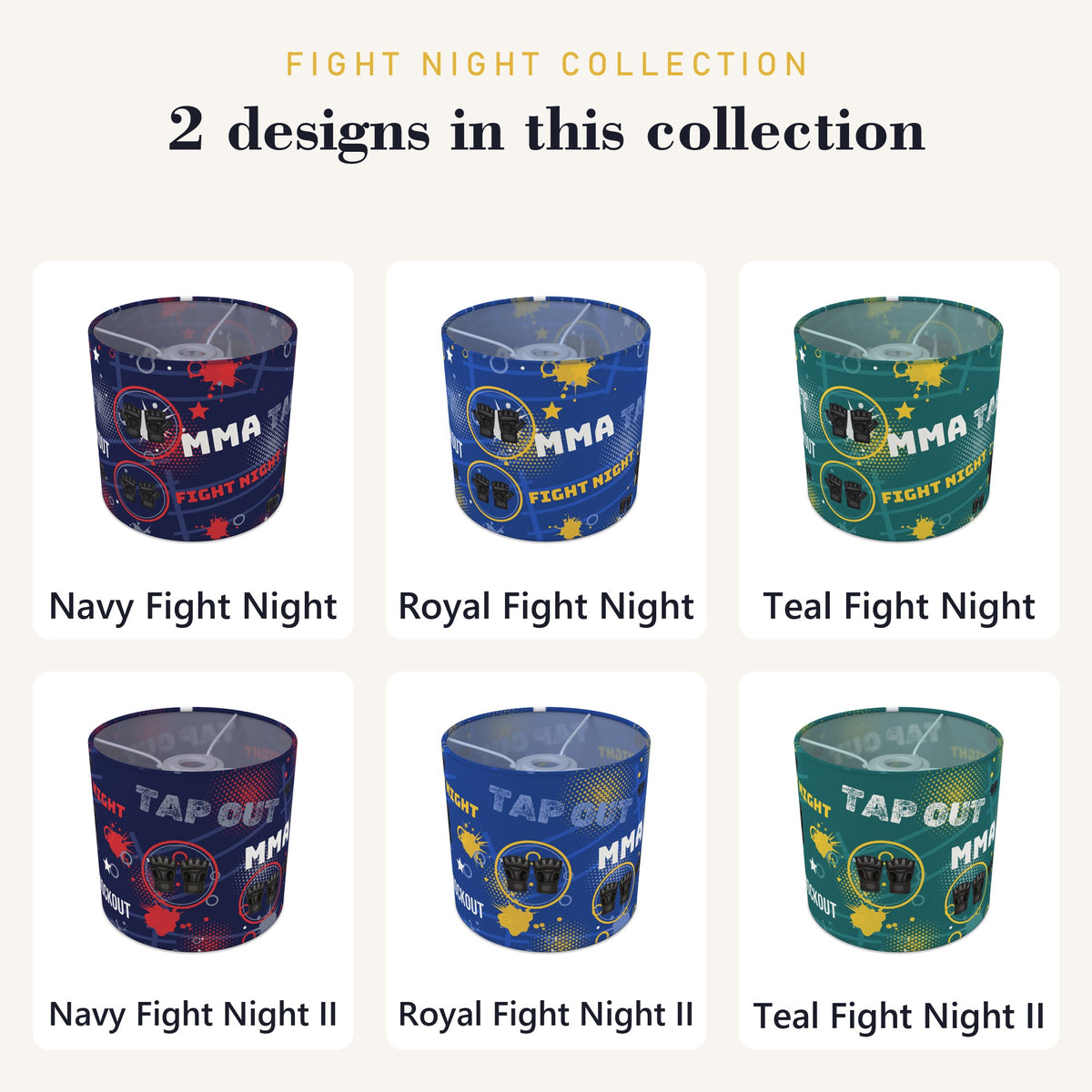 Royal Fight Night lampshade - 20cm x 18.5cm Ceiling - photo 8