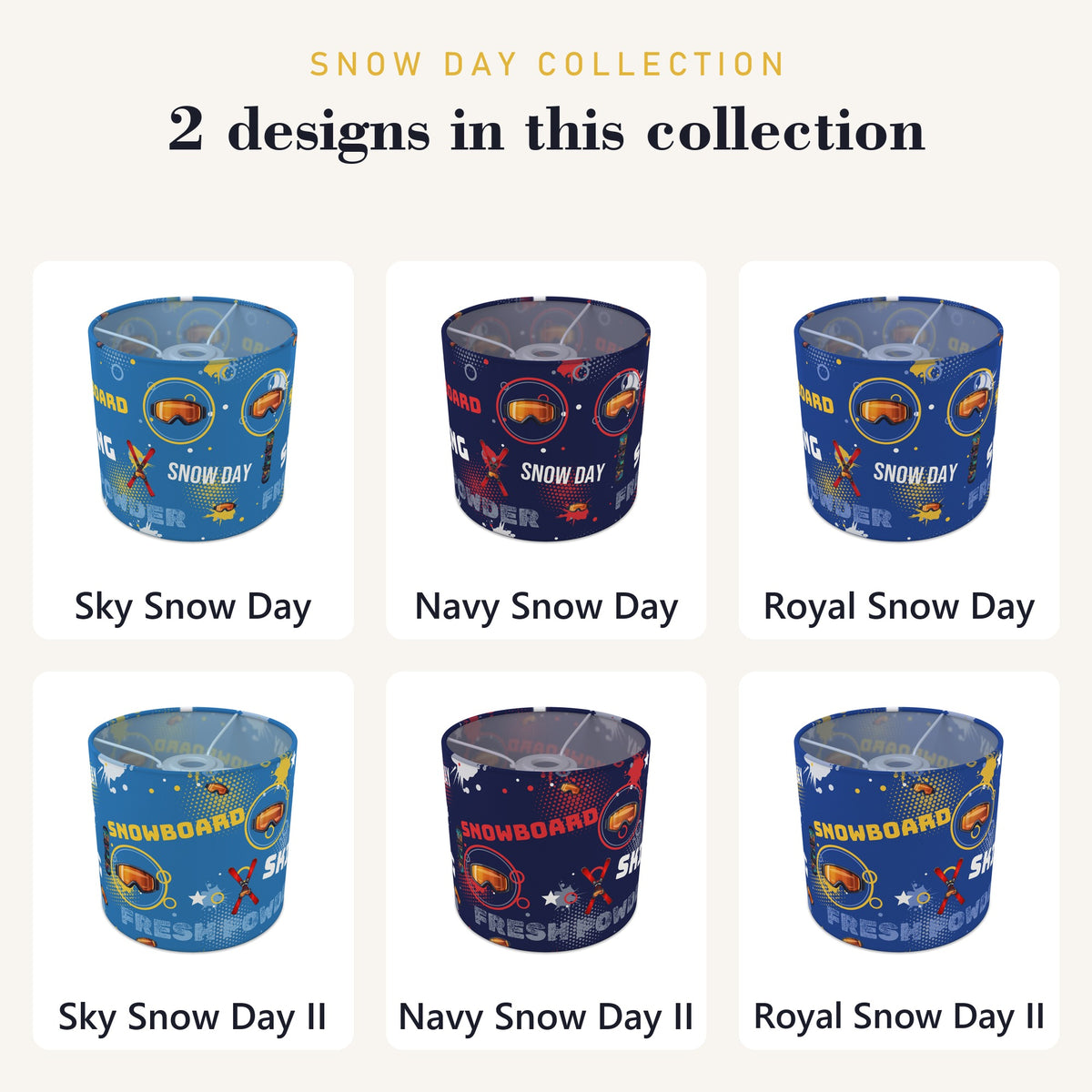 Sky Snow Day II lampshade - 20cm x 18.5cm Ceiling - photo 8