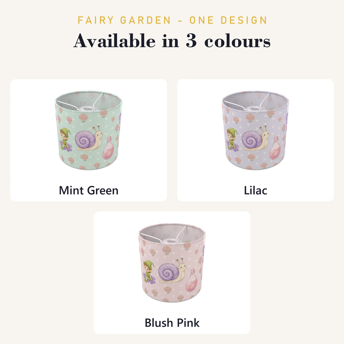 Mint Fairy Garden lampshade - 20cm x 18.5cm Ceiling - photo 8