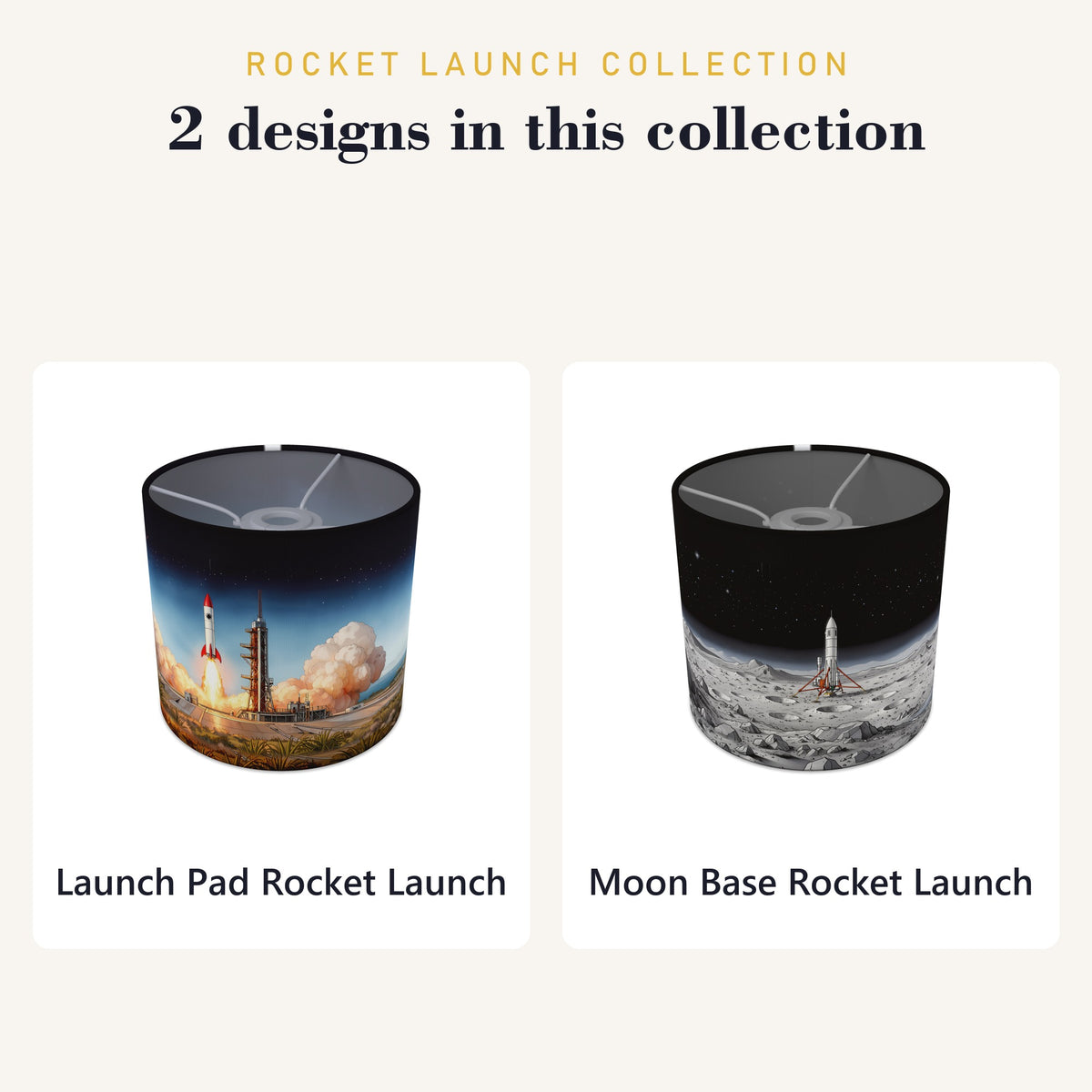 Rocket Launch wraparound lampshade - Launch Pad - photo 9