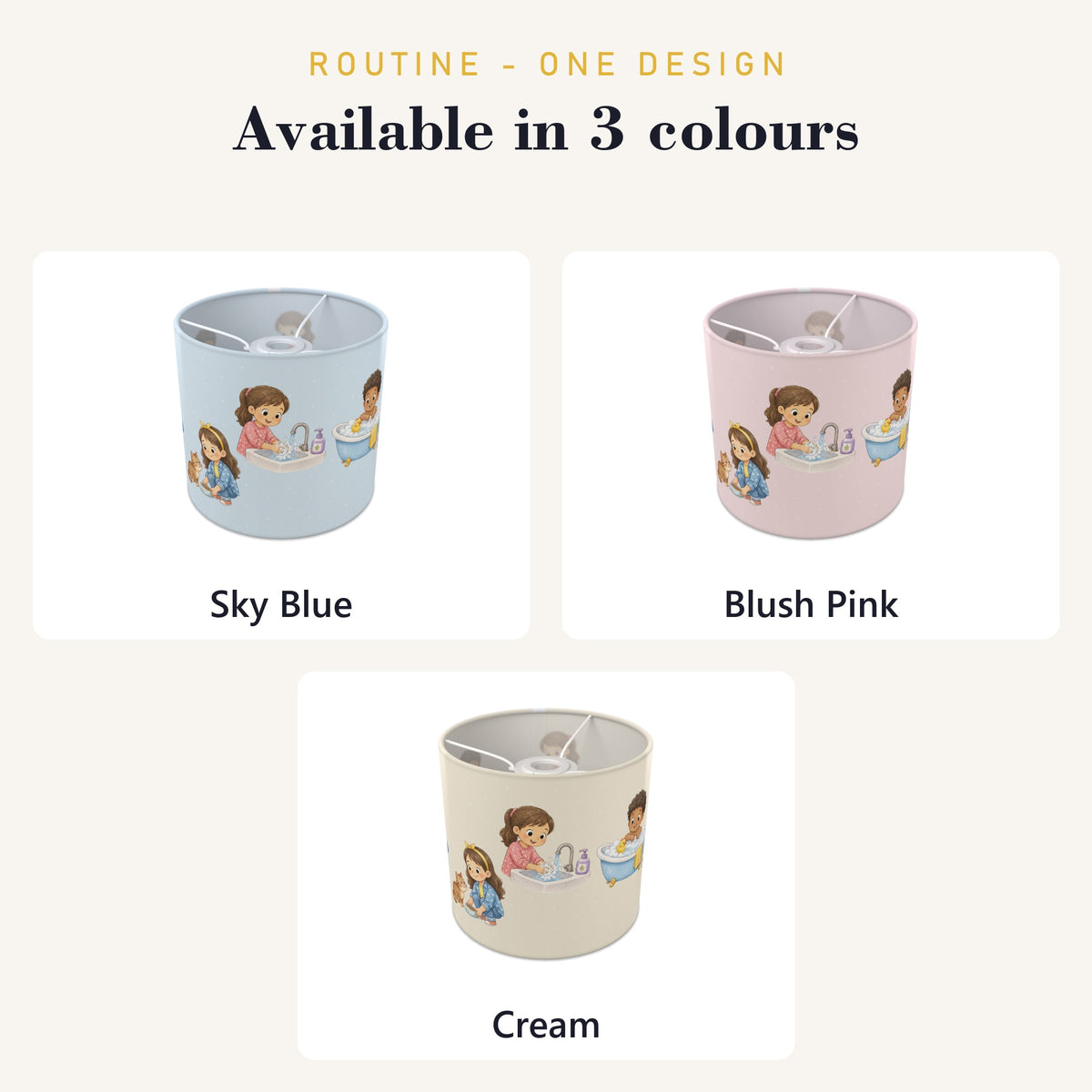 Cream Routine lampshade - 20cm x 18.5cm Ceiling - photo 8