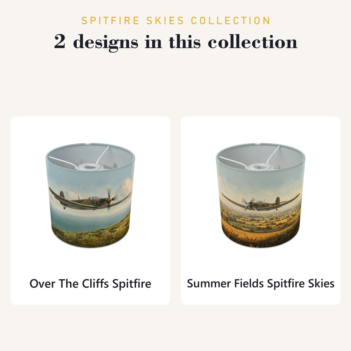 Spitfire Skies wraparound lampshade - Over the Cliffs - photo 9