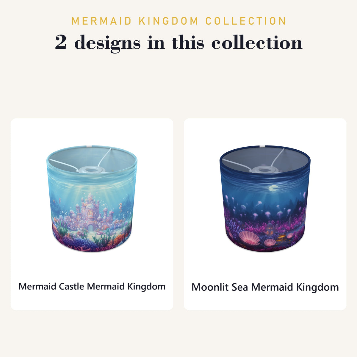 Mermaid Kingdom wraparound lampshade - Mermaid Castle - photo 9