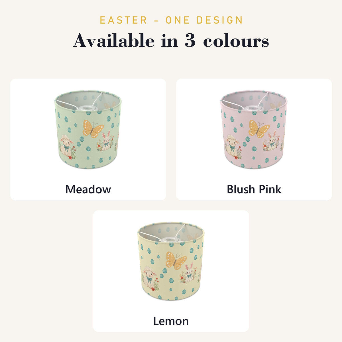 Meadow Easter lampshade - 20cm x 18.5cm Ceiling - photo 8