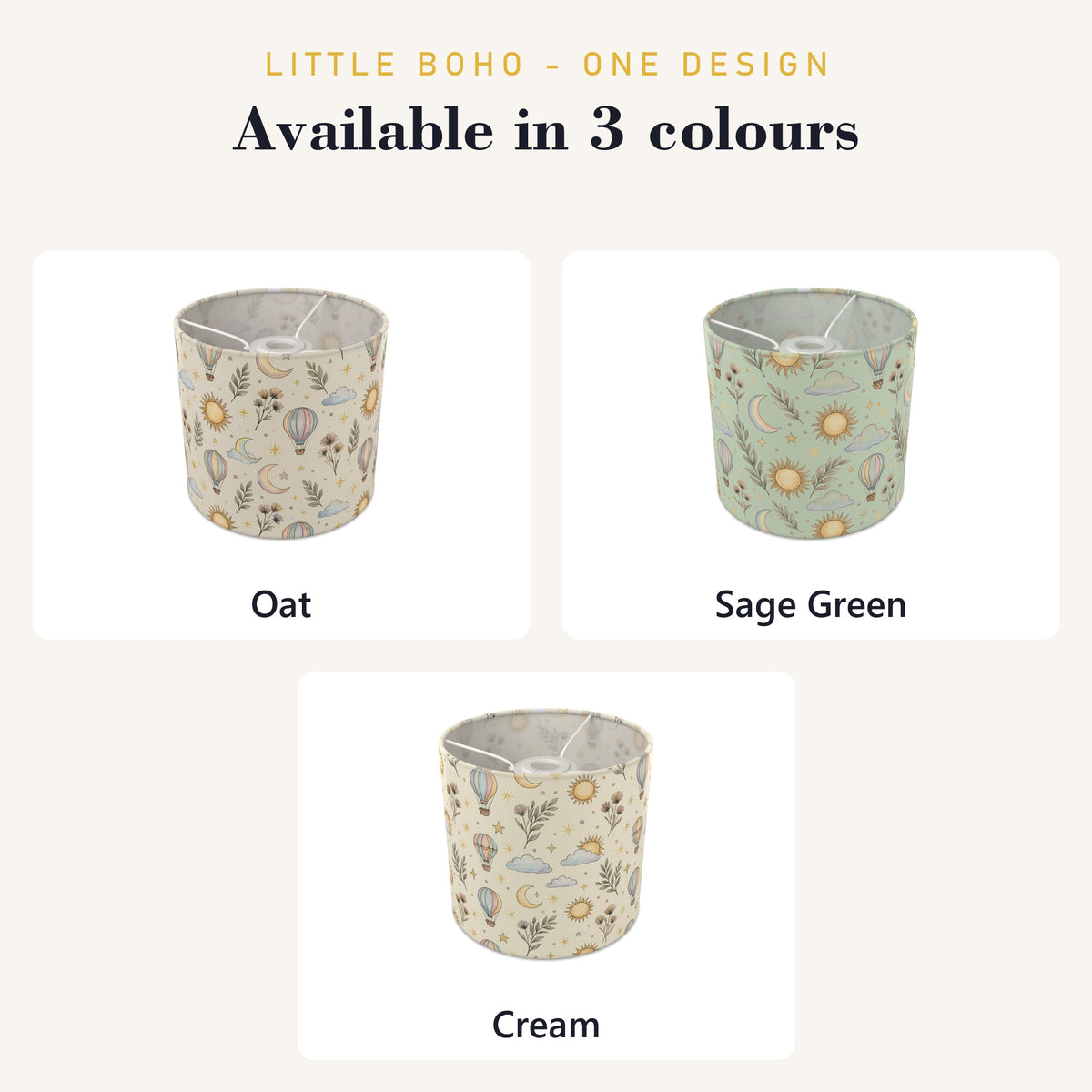 Oat Little Boho lampshade - 20cm x 18.5cm Ceiling - photo 8
