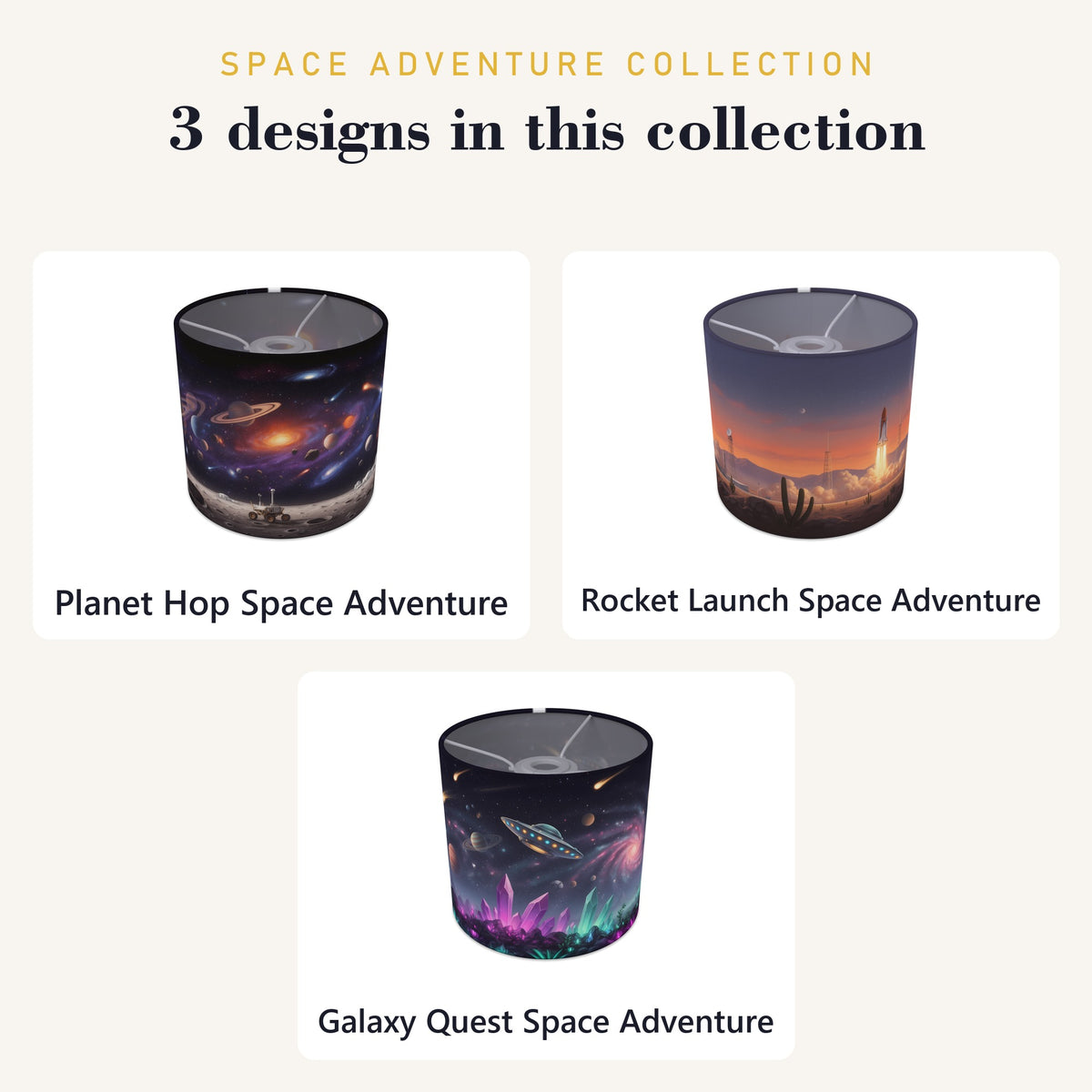 Space Adventure wraparound lampshade - Planet Hop - photo 9