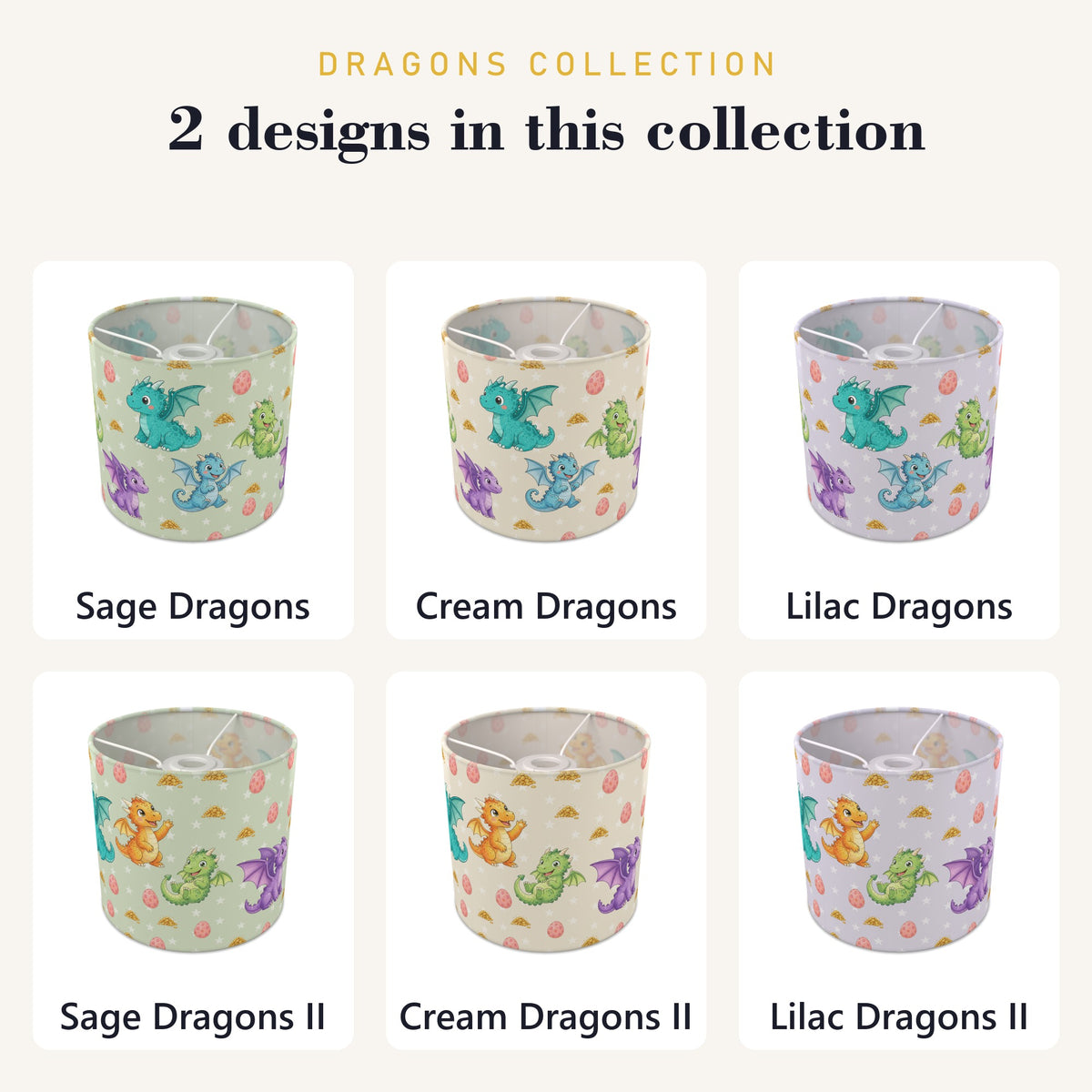 Lilac Dragons lampshade - 20cm x 18.5cm Ceiling - photo 8