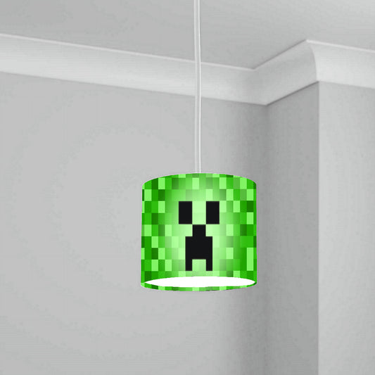 Pixels Mining Game lampshade Pattern Creeper face Light Shade Lightshade 20CM X 18.5CM