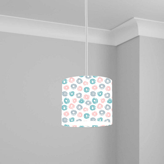 Pastel Donut Pattern Ceiling Lampshade Lightshade for Room - 20cm x 18.5cm