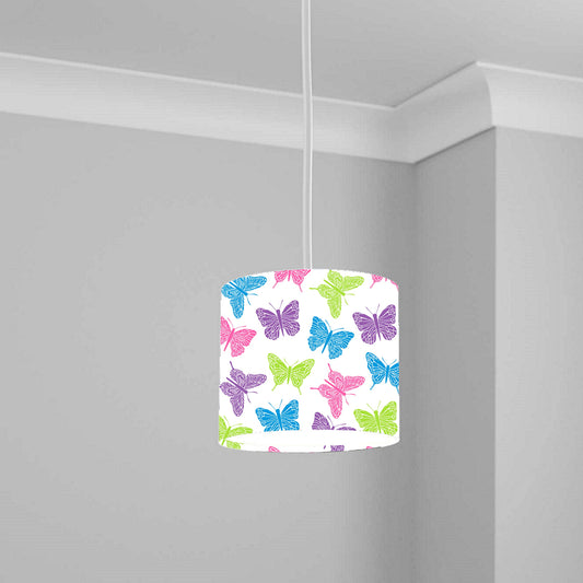 Colorful Butterfly Ceiling Lampshade Lightshade for Nursery 1-20cm x 18.5cm