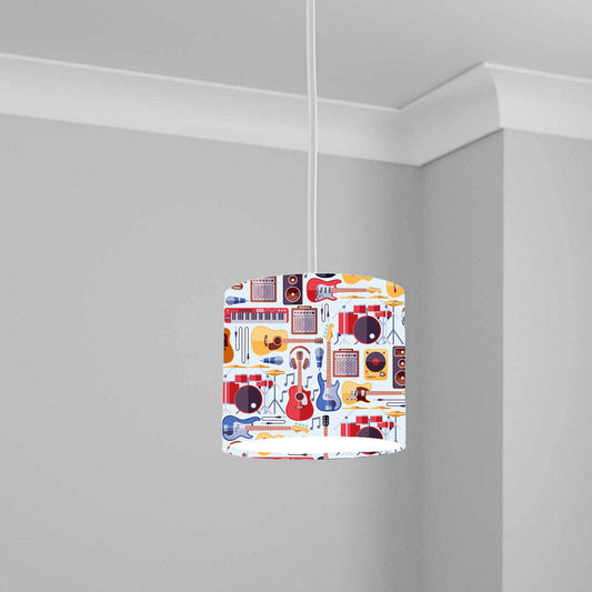 Colorful Musical Instruments Ceiling Lampshade Lightshade for Room - 20cm x 18.5cm