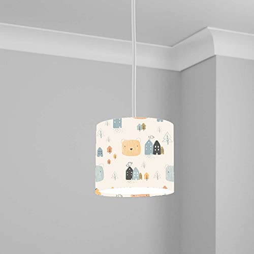 Cute Funny Dogs Baby Boys Nursery lampshade lightshade Printed Light Shade 20CMX18.5CM