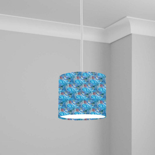 Blue Fairy Tale Princess Ceiling Lampshade Lightshade for Nursery - 20cm x 18.5cm
