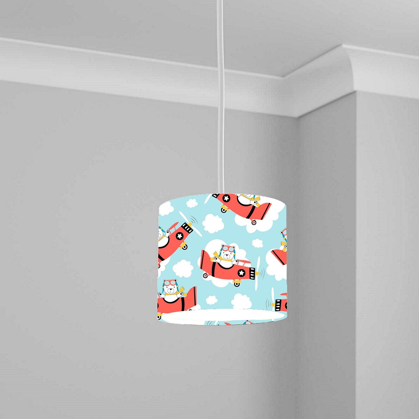 Cute Funny Dogs Baby Boys Nursery lampshade lightshade Printed Light Shade 20CMX18.5CM