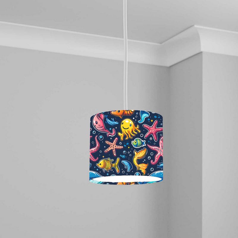 Aquatic Lampshade Kids Bedroom LightShade ver196 20CM X 18.5CM