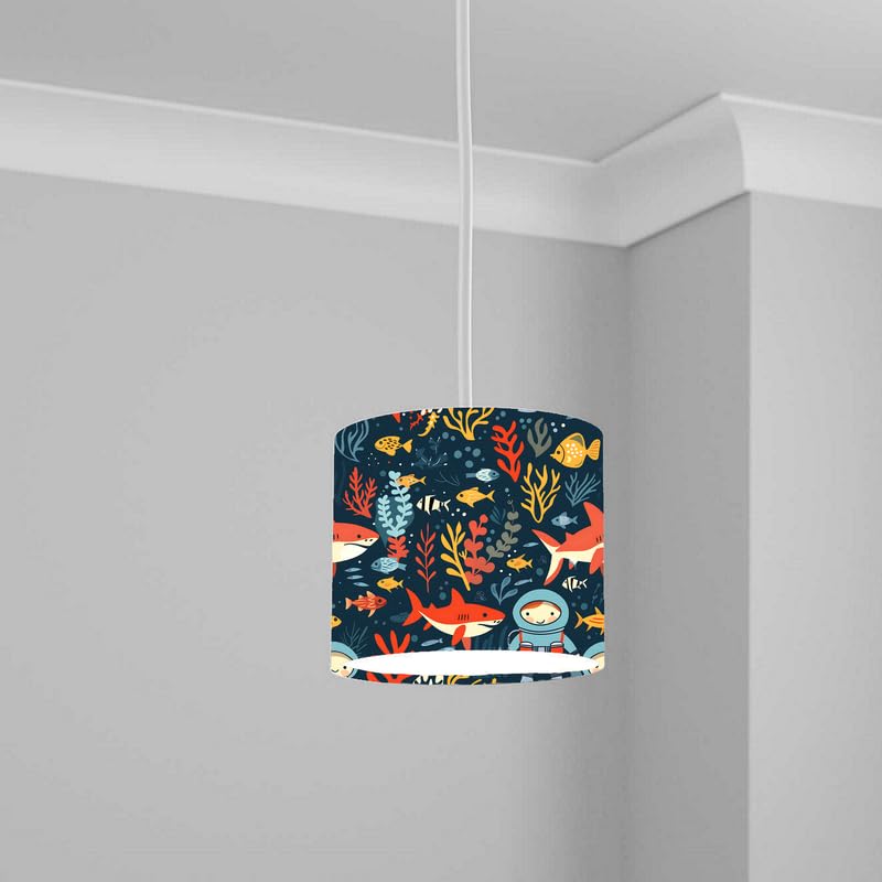 Aquatic Lampshade Kids Bedroom LightShade ver239 20CM X 18.5CM