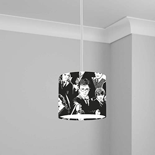 magic academy Black and White Ceiling Lampshade Lightshade for Room - 20cm x 18.5cm